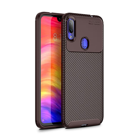 Funda Silicona Carcasa Goma Twill para Xiaomi Redmi Note 7 Marron