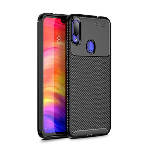 Funda Silicona Carcasa Goma Twill para Xiaomi Redmi Note 7 Negro