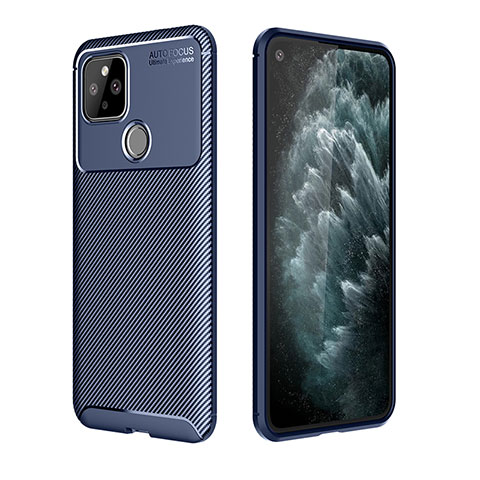 Funda Silicona Carcasa Goma Twill QK1 para Google Pixel 5 Azul