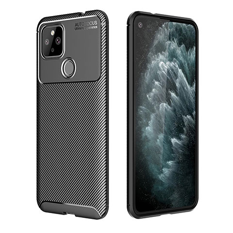 Funda Silicona Carcasa Goma Twill QK2 para Google Pixel 5 XL 5G Negro