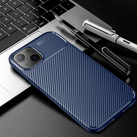 Funda Silicona Carcasa Goma Twill S01 para Apple iPhone 13 Mini Azul