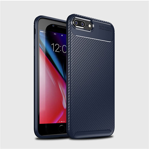 Funda Silicona Carcasa Goma Twill S01 para Apple iPhone 8 Plus Azul