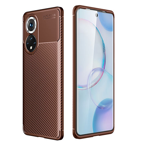 Funda Silicona Carcasa Goma Twill S01 para Huawei Honor 50 5G Marron