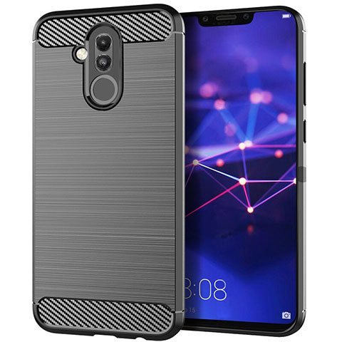 Funda Silicona Carcasa Goma Twill S01 para Huawei Mate 20 Lite Gris