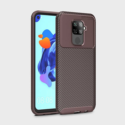 Funda Silicona Carcasa Goma Twill S01 para Huawei Nova 5i Pro Marron