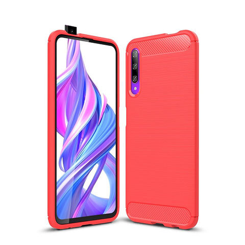 Funda Silicona Carcasa Goma Twill S01 para Huawei P Smart Pro (2019) Rojo