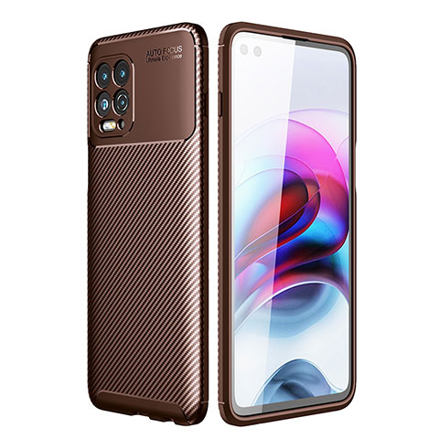 Funda Silicona Carcasa Goma Twill S01 para Motorola Moto Edge S 5G Marron