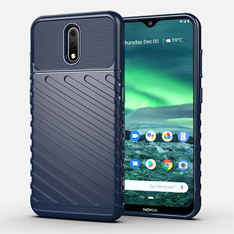 Funda Silicona Carcasa Goma Twill S01 para Nokia 2.3 Azul