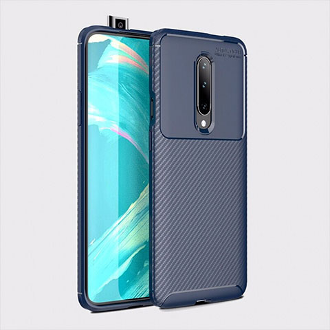 Funda Silicona Carcasa Goma Twill S01 para OnePlus 7 Pro Azul