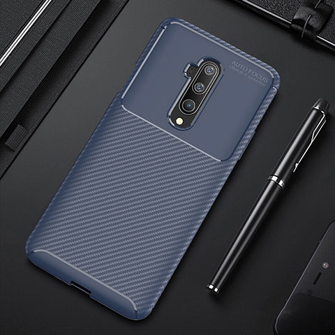 Funda Silicona Carcasa Goma Twill S01 para OnePlus 7T Pro 5G Azul