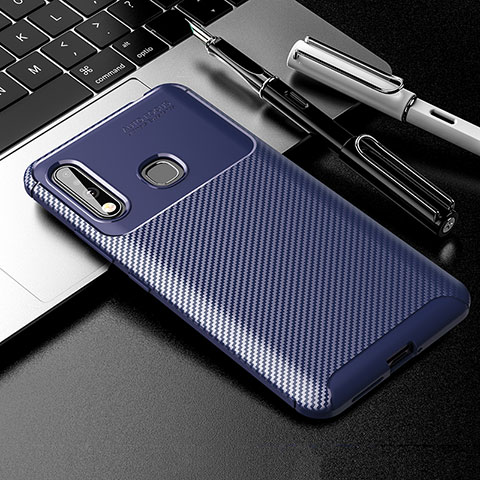 Funda Silicona Carcasa Goma Twill S01 para Samsung Galaxy A70E Azul