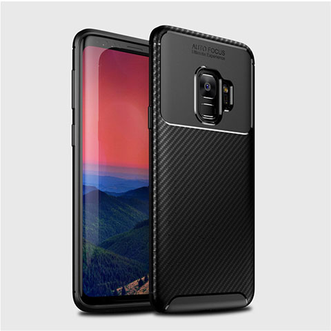 Funda Silicona Carcasa Goma Twill S01 para Samsung Galaxy S9 Negro