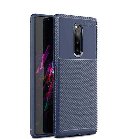 Funda Silicona Carcasa Goma Twill S01 para Sony Xperia 1 Azul