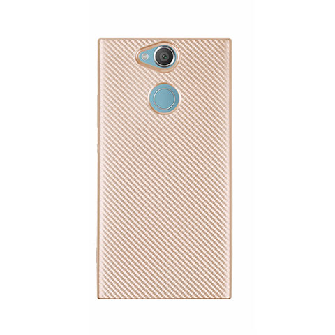 Funda Silicona Carcasa Goma Twill S01 para Sony Xperia XA2 Ultra Oro