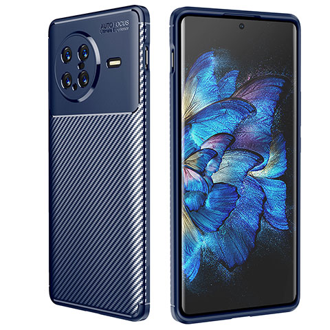 Funda Silicona Carcasa Goma Twill S01 para Vivo X Note Azul