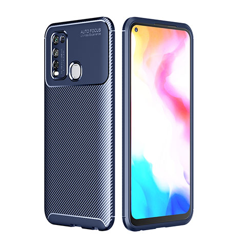 Funda Silicona Carcasa Goma Twill S01 para Vivo Y50 Azul