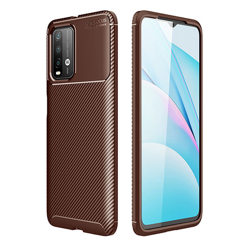 Funda Silicona Carcasa Goma Twill S01 para Xiaomi Redmi 9 Power Marron