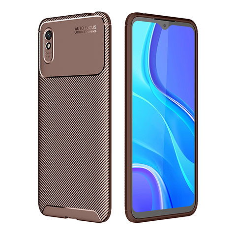 Funda Silicona Carcasa Goma Twill S01 para Xiaomi Redmi 9A Marron