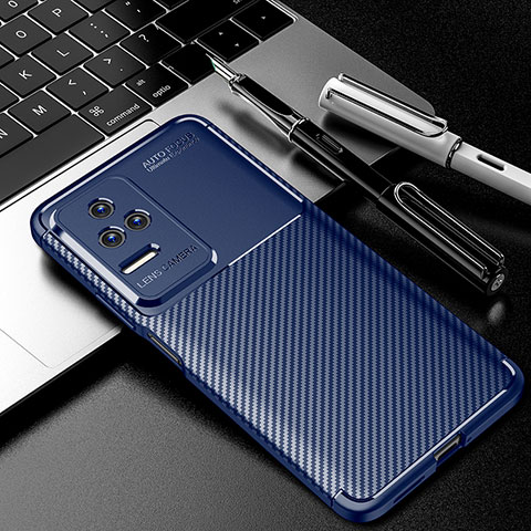 Funda Silicona Carcasa Goma Twill S01 para Xiaomi Redmi K50 5G Azul