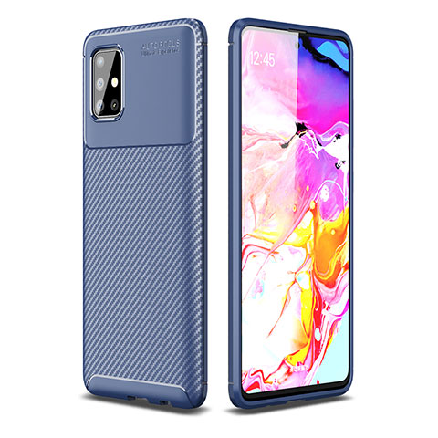 Funda Silicona Carcasa Goma Twill WL1 para Samsung Galaxy A51 5G Azul