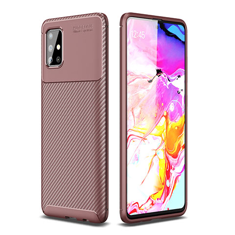 Funda Silicona Carcasa Goma Twill WL1 para Samsung Galaxy A51 5G Marron