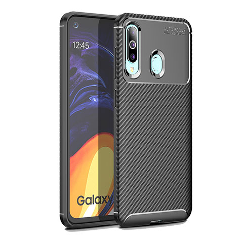 Funda Silicona Carcasa Goma Twill WL1 para Samsung Galaxy A60 Negro