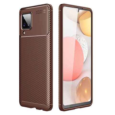 Funda Silicona Carcasa Goma Twill WL1 para Samsung Galaxy M12 Marron