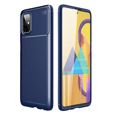 Funda Silicona Carcasa Goma Twill WL1 para Samsung Galaxy M51 Azul