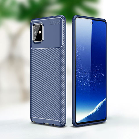 Funda Silicona Carcasa Goma Twill WL1 para Samsung Galaxy Note 10 Lite Azul