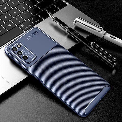 Funda Silicona Carcasa Goma Twill Y01 para Huawei Honor 30 Lite 5G Azul