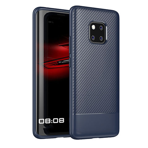 Funda Silicona Carcasa Goma Twill Y01 para Huawei Mate 20 Pro Azul