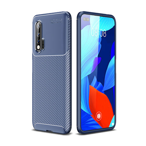 Funda Silicona Carcasa Goma Twill Y01 para Huawei Nova 6 5G Azul