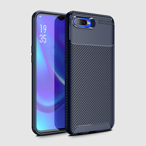 Funda Silicona Carcasa Goma Twill Y01 para Oppo K1 Azul