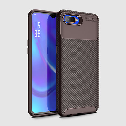 Funda Silicona Carcasa Goma Twill Y01 para Oppo R17 Neo Marron