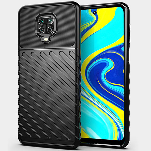 Funda Silicona Carcasa Goma Twill Y01 para Xiaomi Redmi Note 9 Pro Max Negro