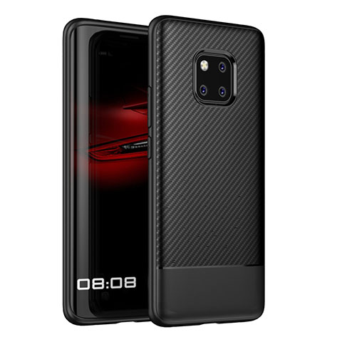 Funda Silicona Carcasa Goma Twill Z01 para Huawei Mate 20 Pro Negro