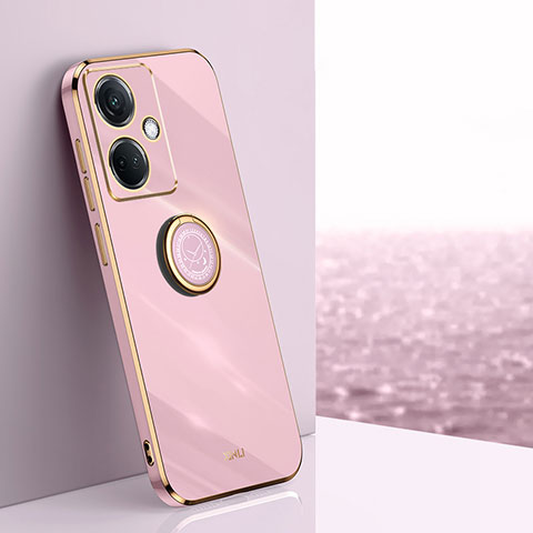 Funda Silicona Carcasa Ultrafina Goma con Magnetico Anillo de dedo Soporte XL1 para Oppo K11 5G Purpura Claro