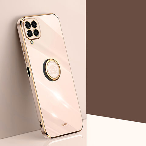 Funda Silicona Carcasa Ultrafina Goma con Magnetico Anillo de dedo Soporte XL1 para Samsung Galaxy M53 5G Oro