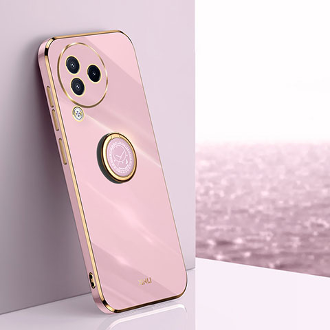 Funda Silicona Carcasa Ultrafina Goma con Magnetico Anillo de dedo Soporte XL1 para Xiaomi Civi 3 5G Purpura Claro