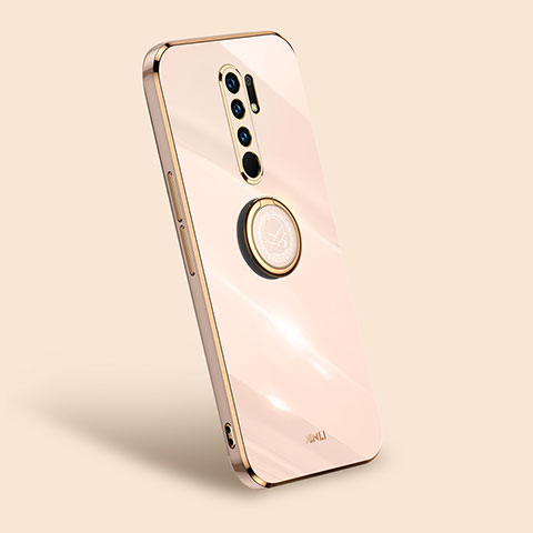 Funda Silicona Carcasa Ultrafina Goma con Magnetico Anillo de dedo Soporte XL1 para Xiaomi Poco M2 Oro