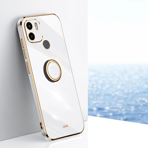 Funda Silicona Carcasa Ultrafina Goma con Magnetico Anillo de dedo Soporte XL1 para Xiaomi Redmi A1 Plus Blanco