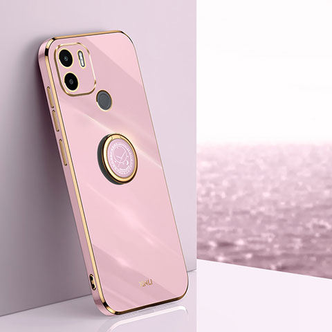 Funda Silicona Carcasa Ultrafina Goma con Magnetico Anillo de dedo Soporte XL1 para Xiaomi Redmi A1 Plus Rosa