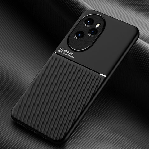 Funda Silicona Carcasa Ultrafina Goma con Magnetico para Huawei Honor 100 Pro 5G Negro