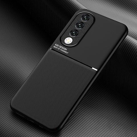 Funda Silicona Carcasa Ultrafina Goma con Magnetico para Huawei Honor 90 Pro 5G Negro