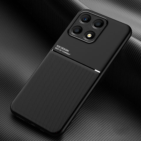 Funda Silicona Carcasa Ultrafina Goma con Magnetico para Huawei Honor X8a 4G Negro