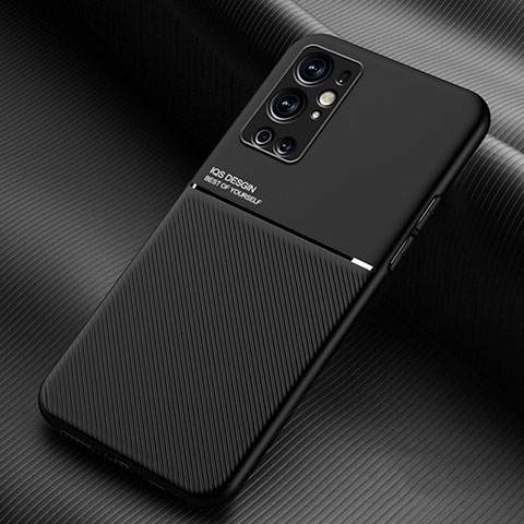 Funda Silicona Carcasa Ultrafina Goma con Magnetico para OnePlus 9 Pro 5G Negro