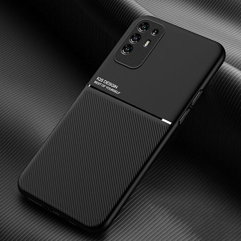 Funda Silicona Carcasa Ultrafina Goma con Magnetico para Oppo A94 5G Negro