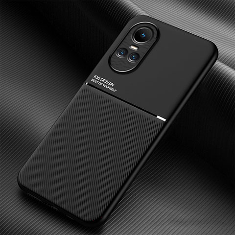 Funda Silicona Carcasa Ultrafina Goma con Magnetico para Oppo Reno10 Pro 5G Negro