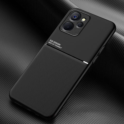 Funda Silicona Carcasa Ultrafina Goma con Magnetico para Realme 10T 5G Negro