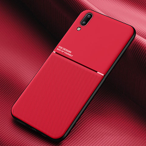 Funda Silicona Carcasa Ultrafina Goma con Magnetico para Samsung Galaxy A02 Rojo